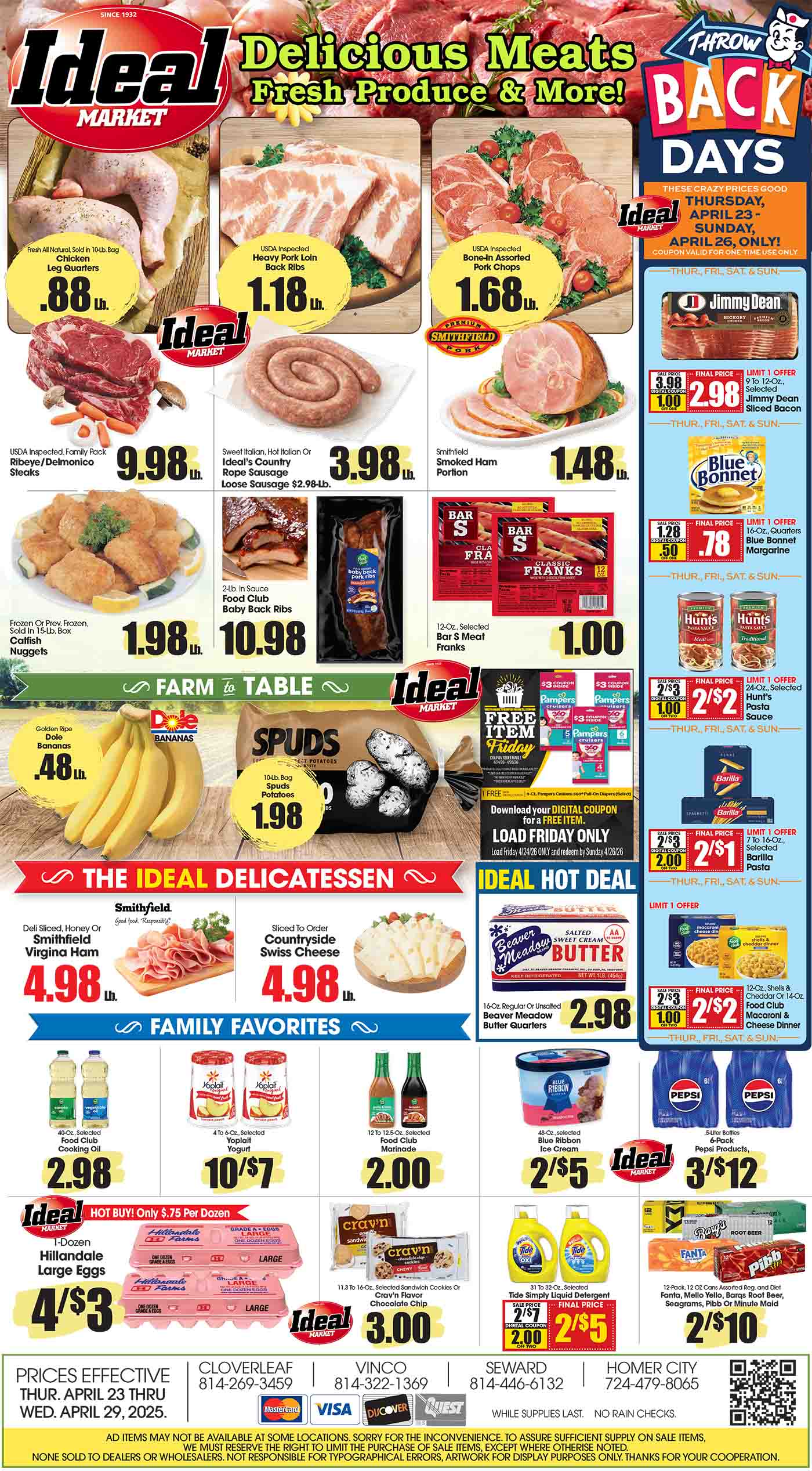 Ideal Market Advertised Specials April 23 thru 29-2026 Page 1 of 4