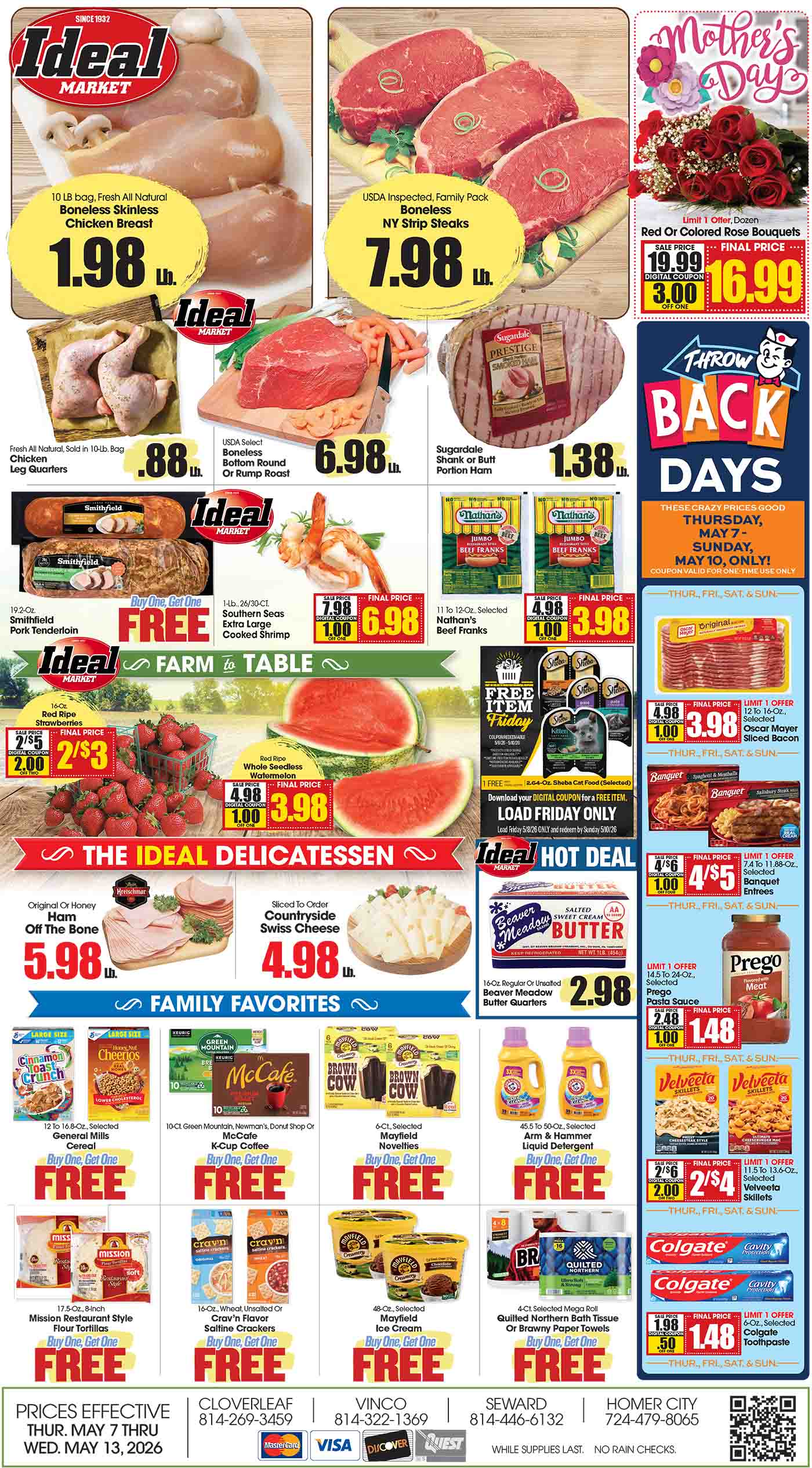 Ideal Market Advertised Specials May 7-13 2026 Page 1 of 4