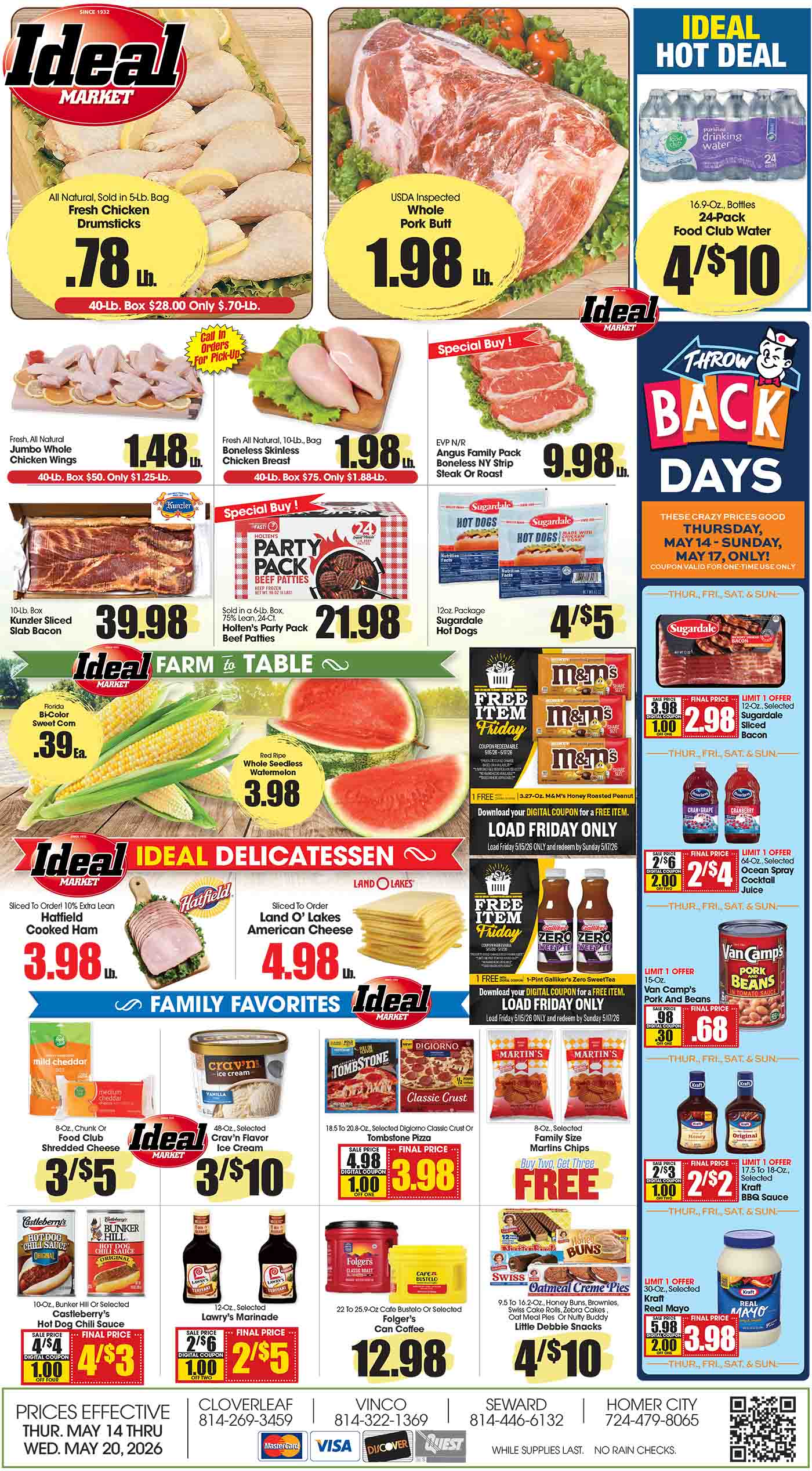 Ideal Market Advertised Specials May 14-20 2026 Page 1 of 4