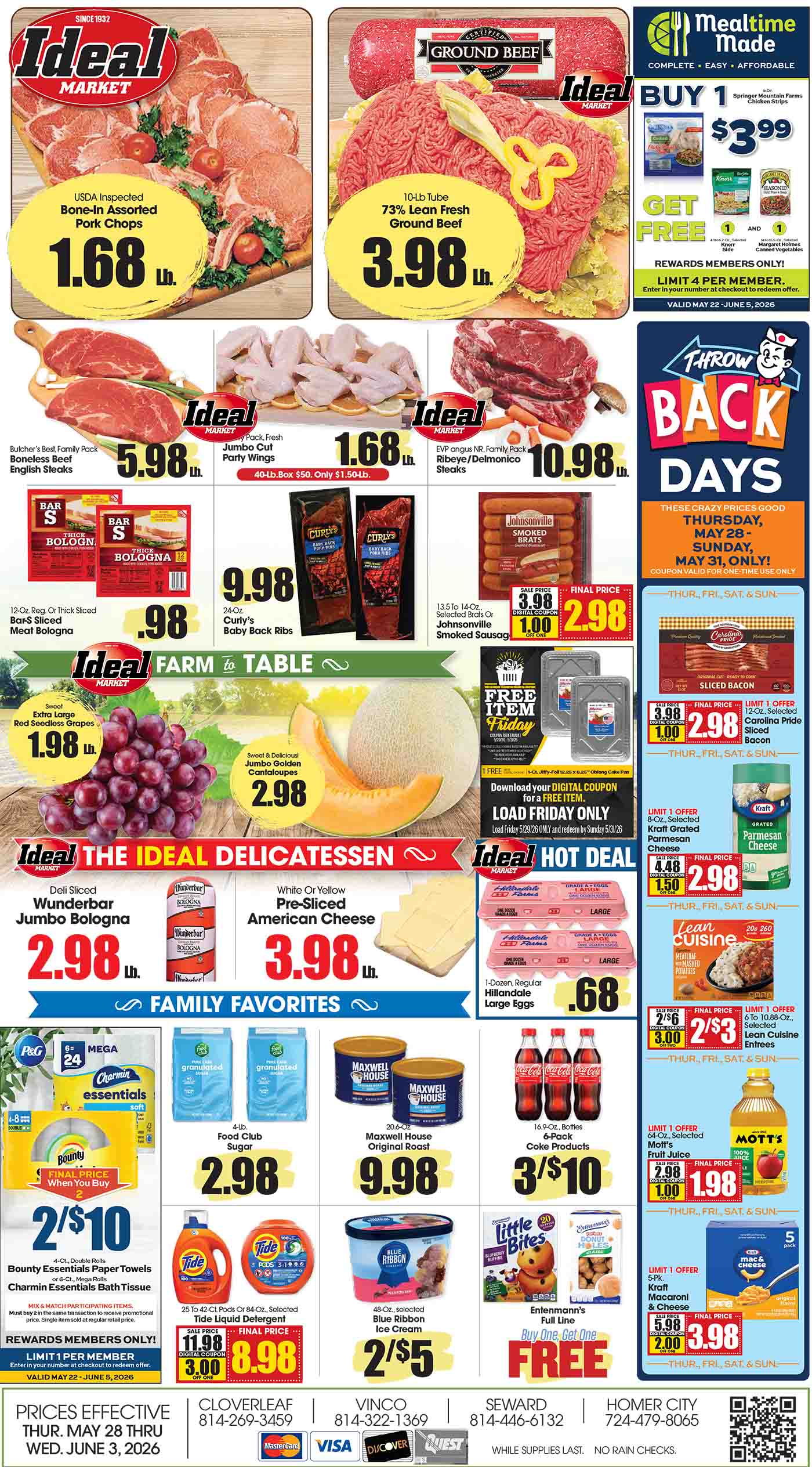 Ideal Market Advertised Specials May 28 thru June 3-2026 Page 1 of 4