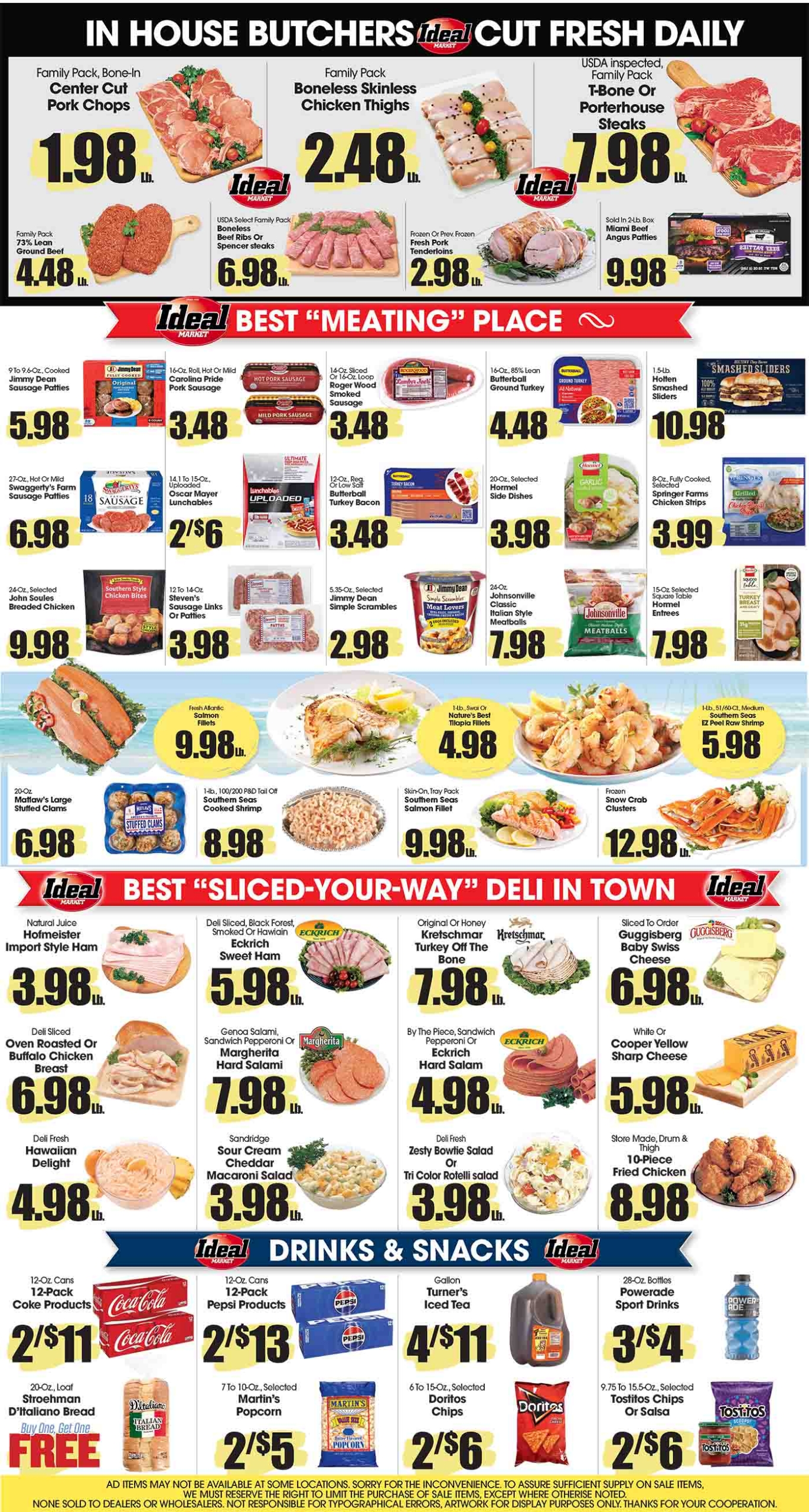 Ideal Market Advertised Specials May 28 thru June 3-2026 Page 4 of 4