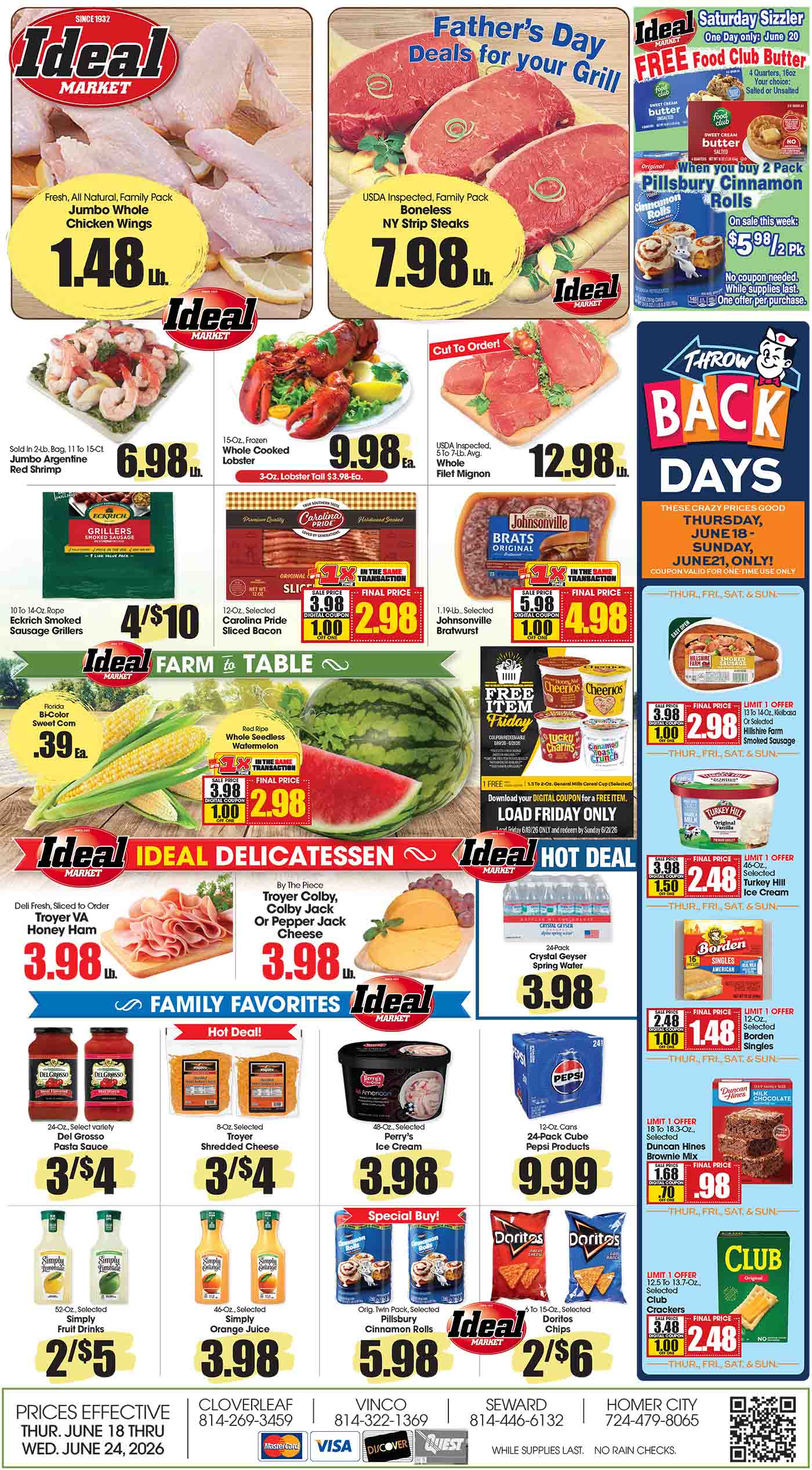 Ideal Market Advertised Specials June 18 thru 24-2026 Page 1 of 4