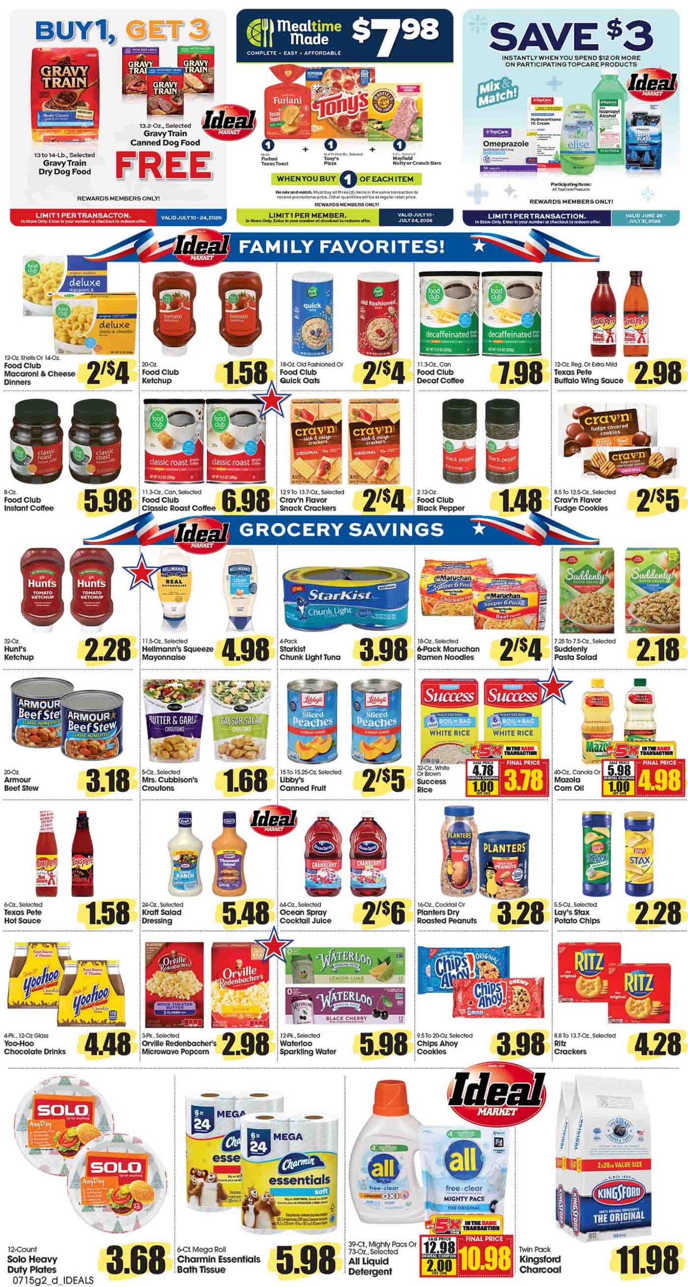 Ideal Market Advertised Specials July 16 thru 22, 2026 Page 2 of 4