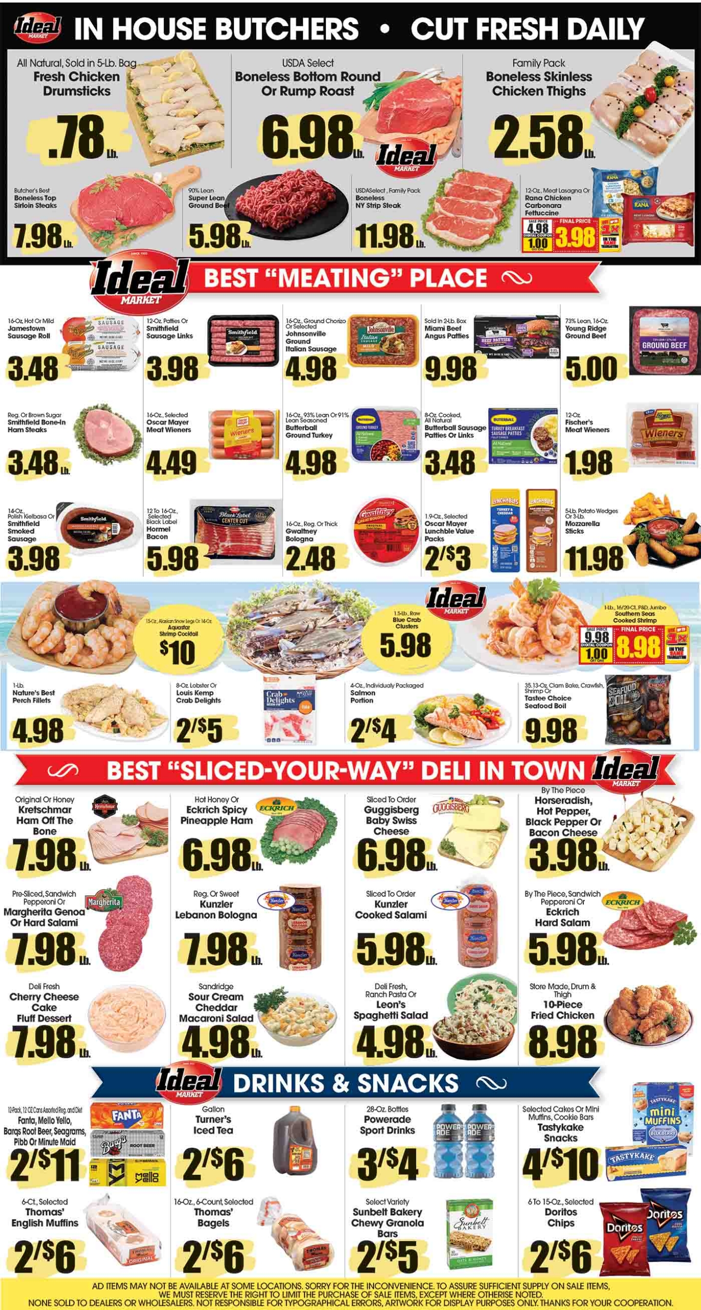 Ideal Market Advertised Specials July 23 thru 29, 2026 Page 4 of 4