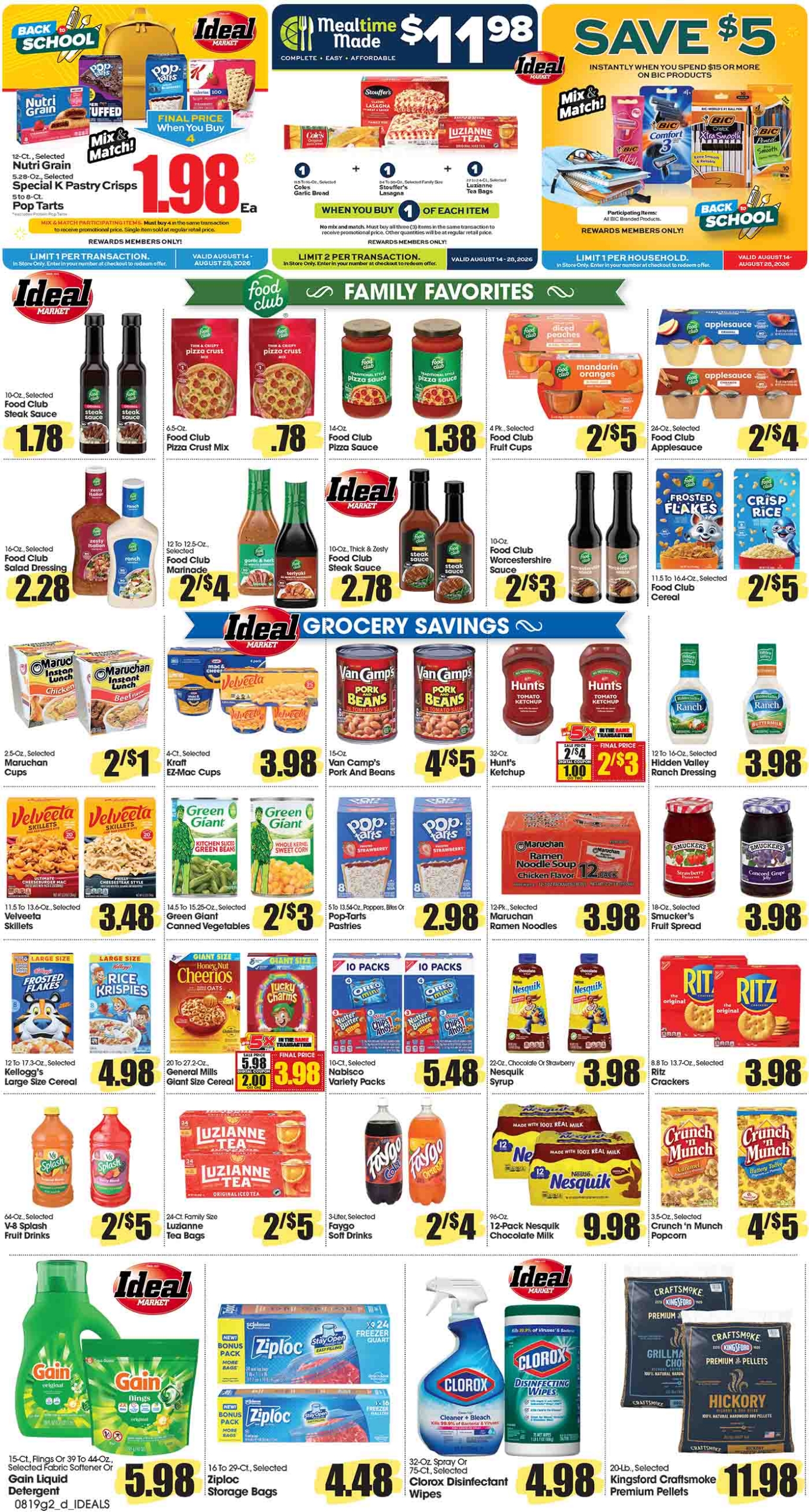 Ideal Market Advertised Specials Aug 20 thru 26, 2026 Page 2 of 4