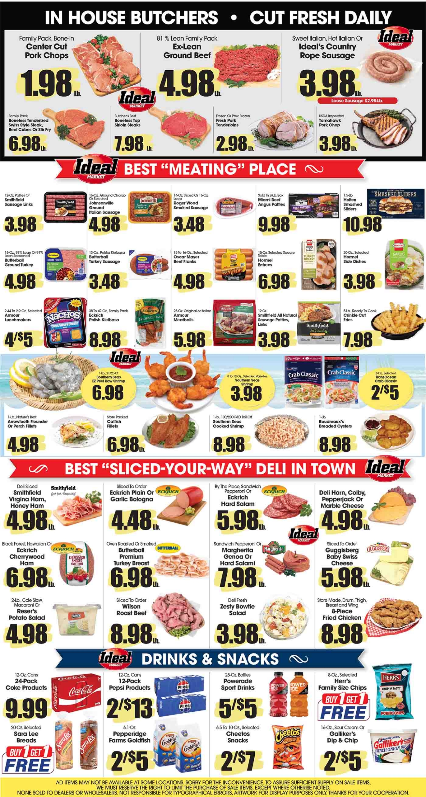 Ideal Market Advertised Specials Aug 20 thru 26, 2026 Page 4 of 4