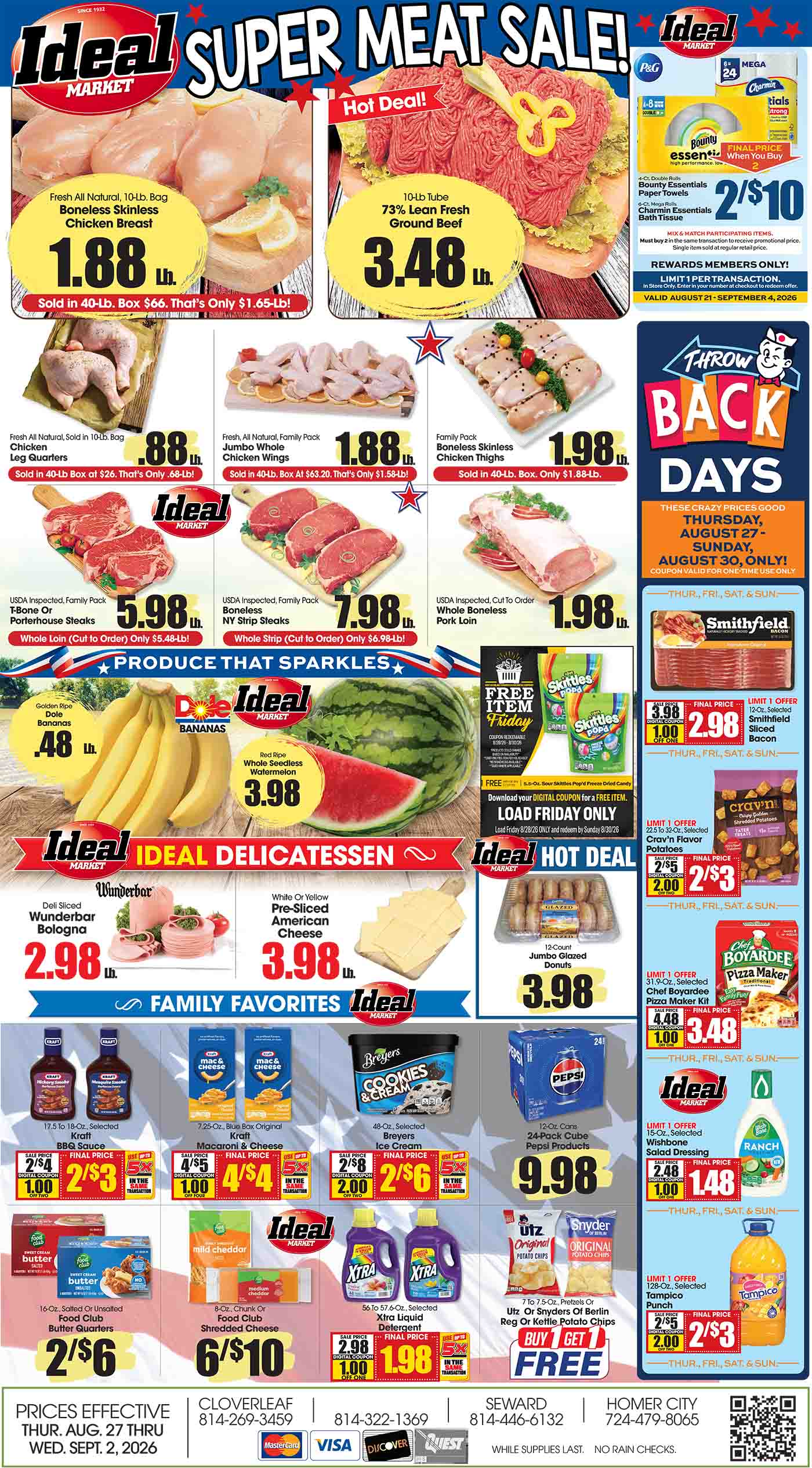 Ideal Market Advertised Specials Aug 27 thru Sept 2, 2026 Page 1 of 4