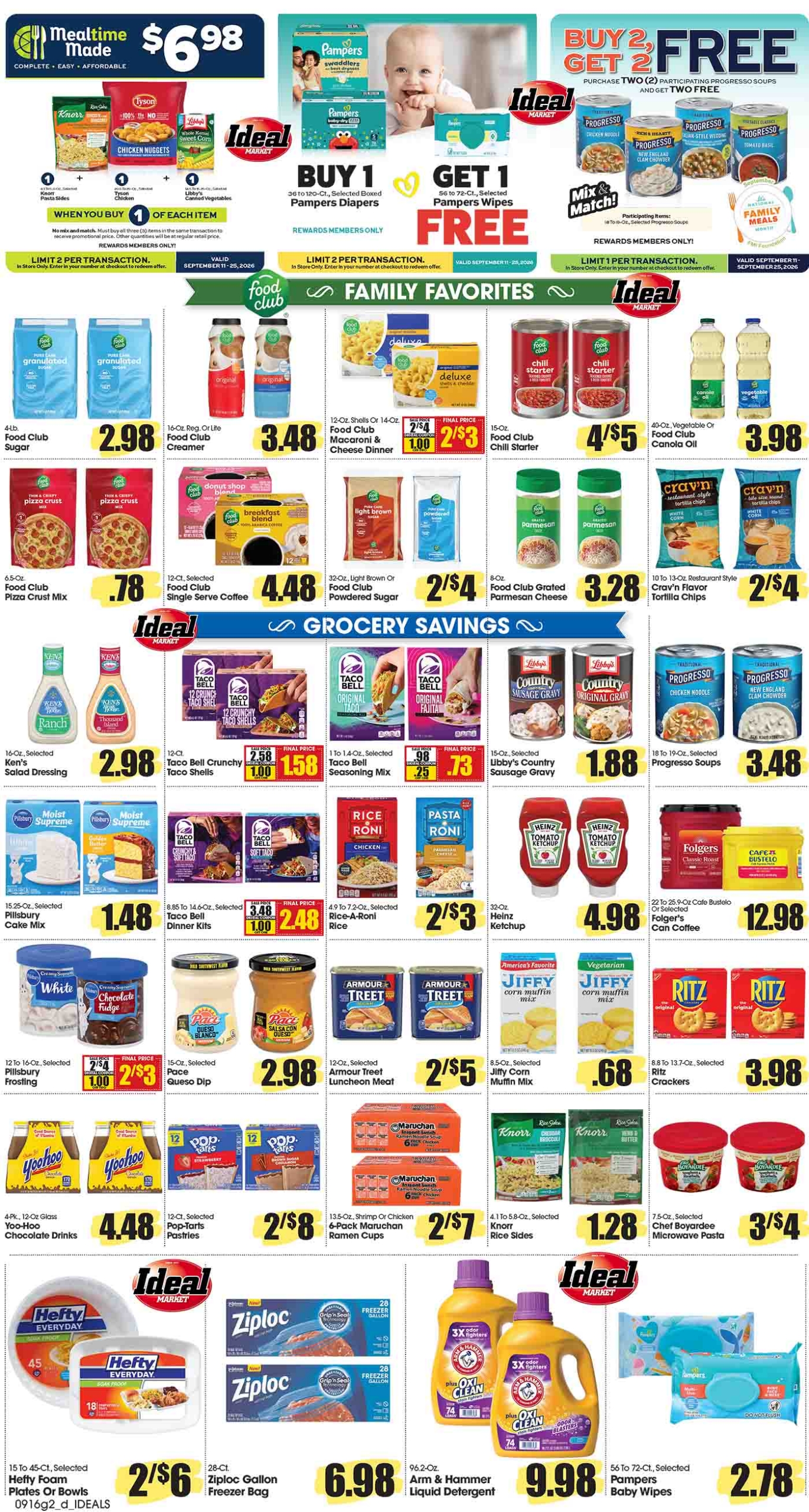 Ideal Market Advertised Specials Sept 17 thru 23, 2026 Page 2 of 4