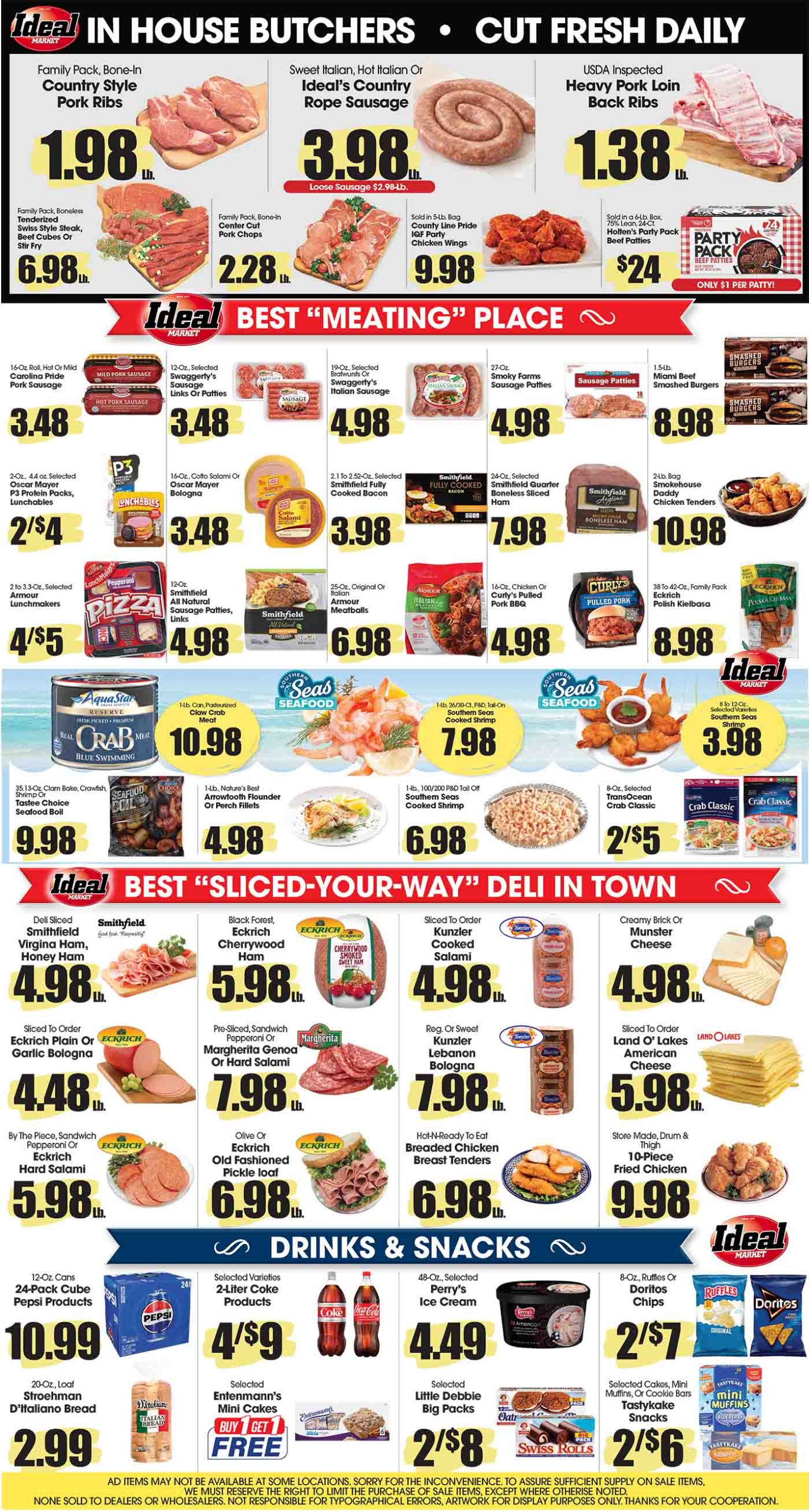 Ideal Market Advertised Specials Sept 17 thru 23, 2026 Page 4 of 4
