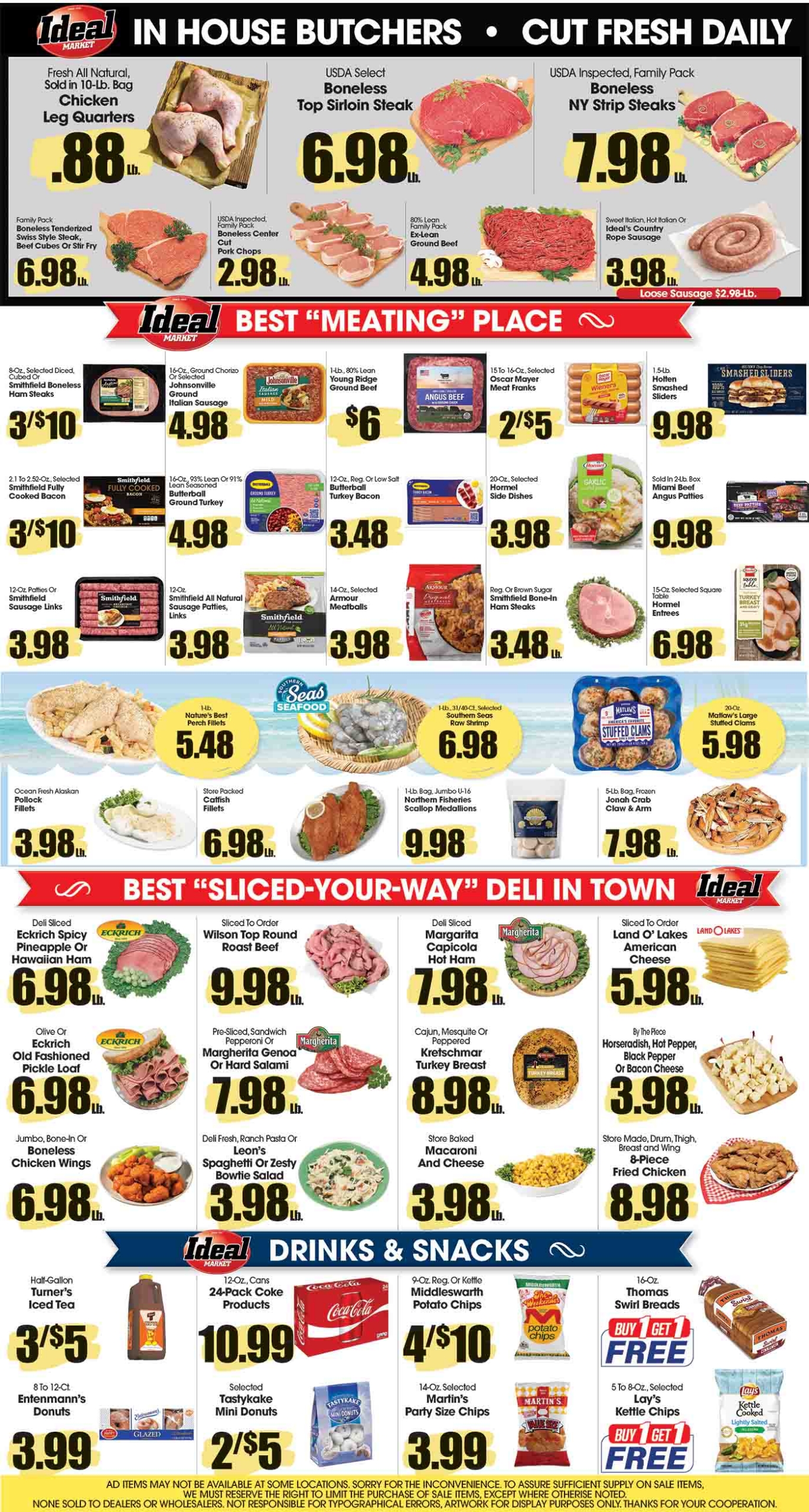 Ideal Market Advertised Specials Sept 24 thru 30, 2026 Page 4 of 4