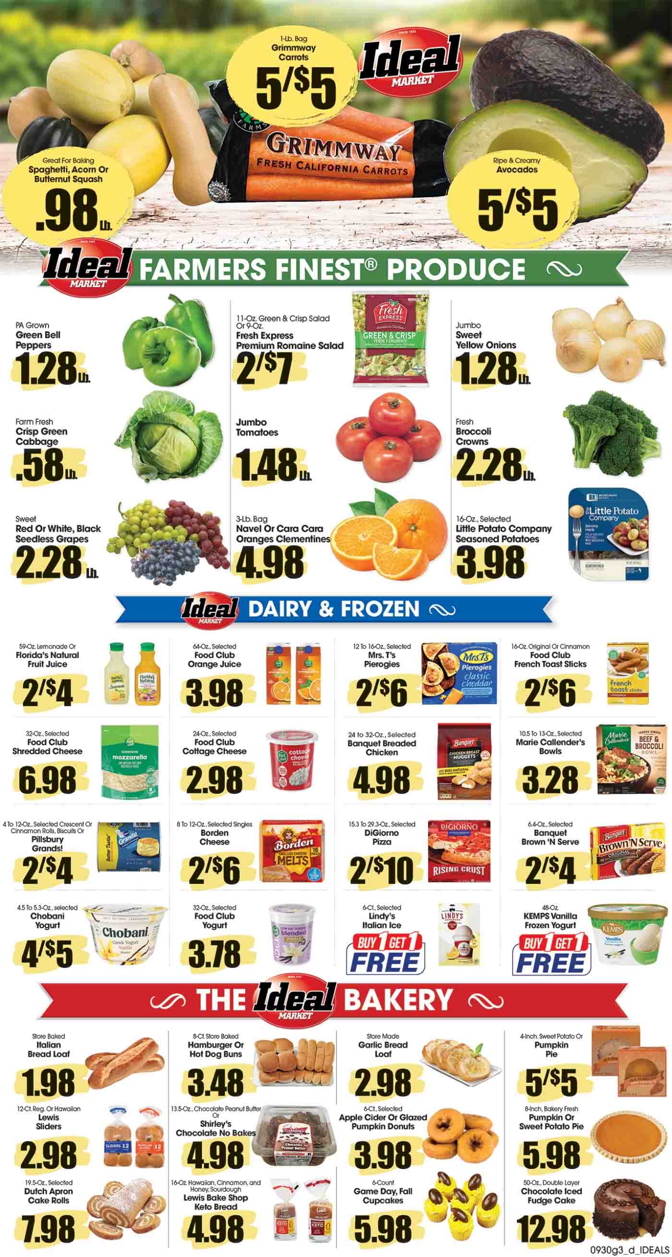 Ideal Market Advertised Specials October 1 thru 7, 2026 Page 3 of 4