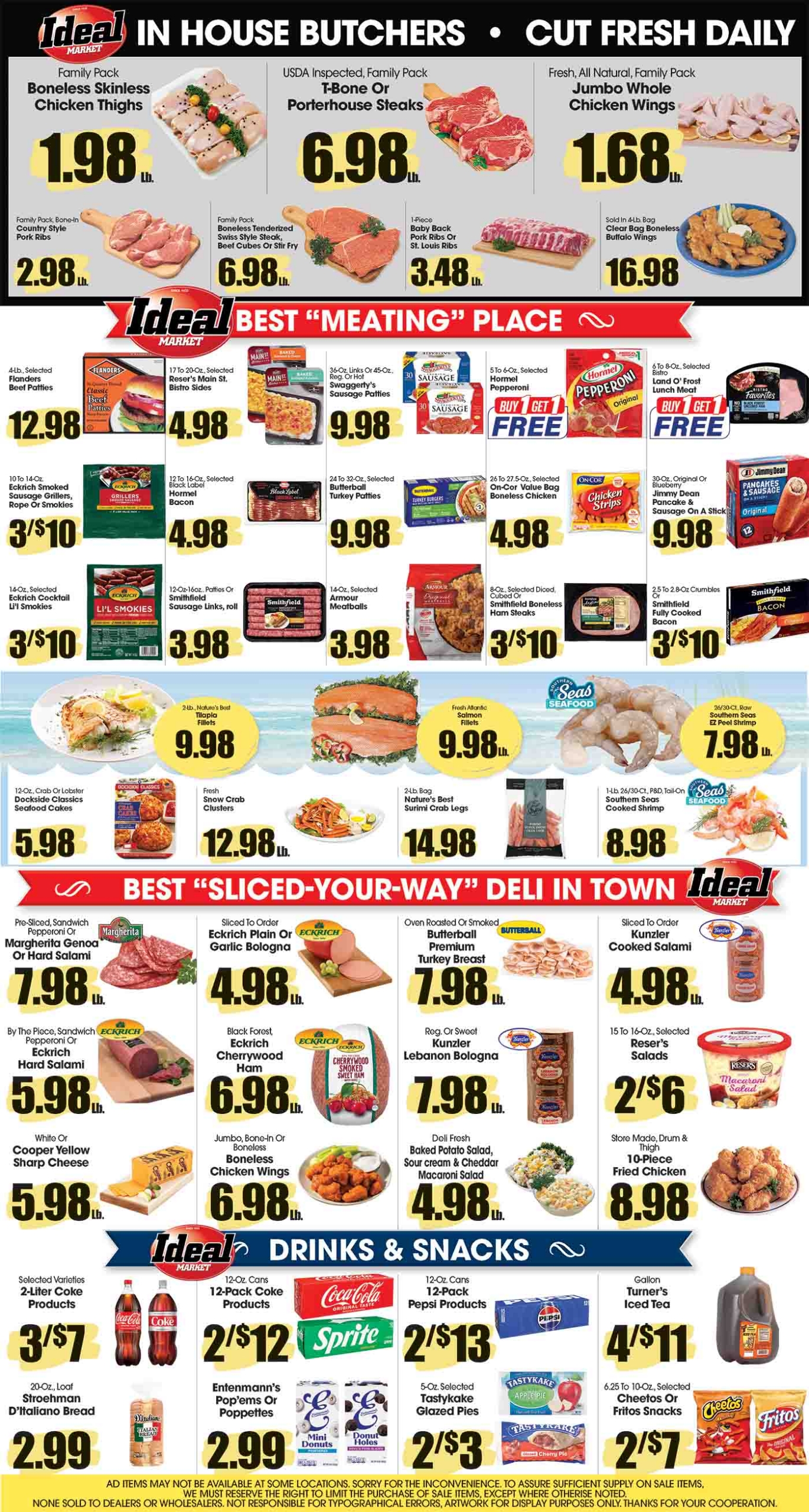 Ideal Market Advertised Specials October 1 thru 7, 2026 Page 4 of 4