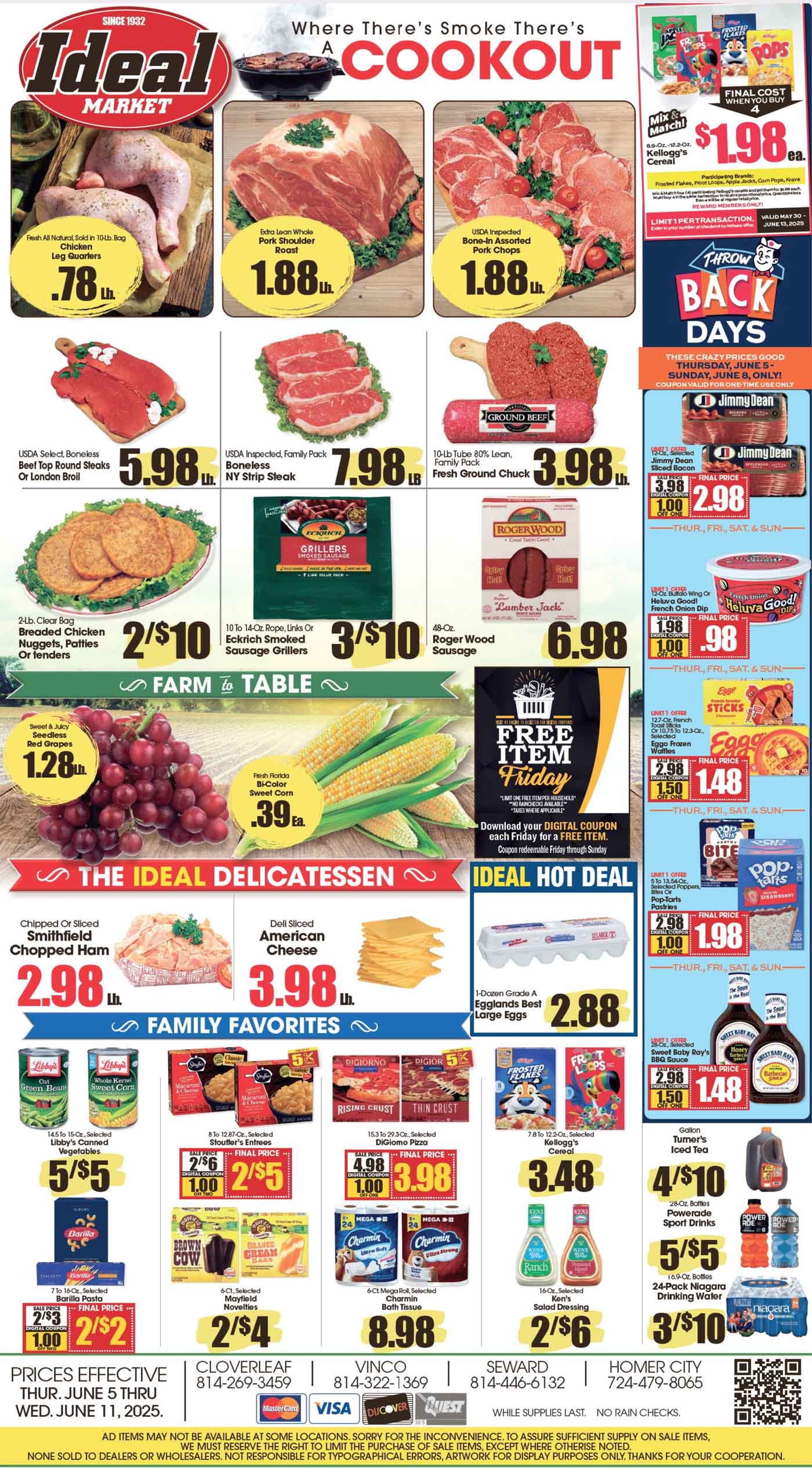 Ideal Market Advertised Specials June 5-11, 2025 Page 1 of 4